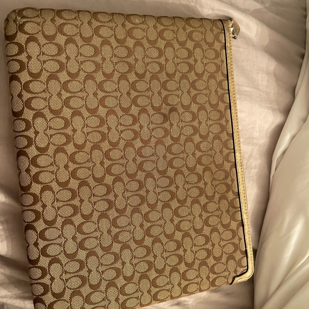 COACH logo tablet case
